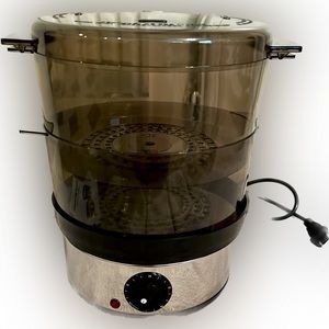 NIB Food steamer healthy cooking stackable options kitchen electric appliance